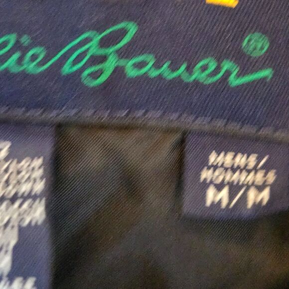 Vintage Eddie Bauer Ebtek Goose Down Puffer Coat Mens M Jacket Green Black 90s - Picture 8 of 12